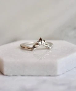 Iron Oxide Sunburst Stacking Ring Jewelry