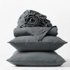Coyuchi Jersey Sheet Set - Charcoal Heather