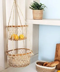 Korissa Jhuri Double Hanging Basket