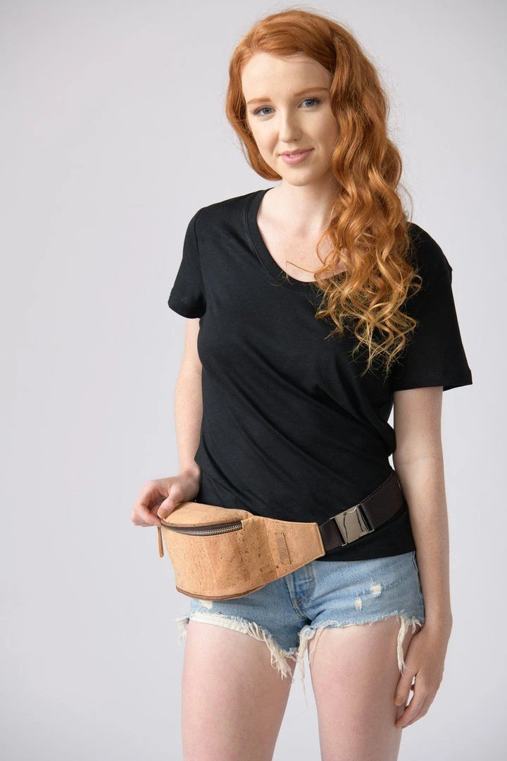 Tiradia Cork Accessories Journey Cork Belt Bag Tiradia Cork Accessories Journey Cork Belt Bag