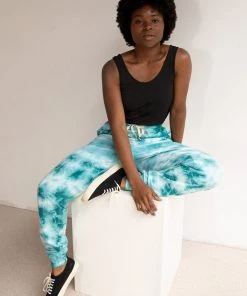 North Of West Julie Tie Dye Joggers - Atlantic