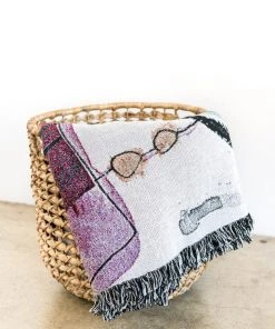 K-apostrophe Bowie Upcycled Throw Blanket Home Goods