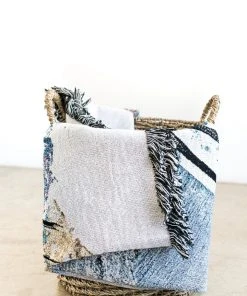 K-apostrophe Marea Upcycled Throw Blanket