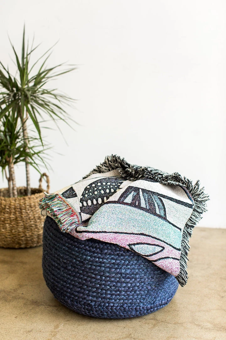 K-apostrophe Miro Upcycled Throw Blanket Home Goods K-apostrophe Miro Upcycled Throw Blanket Home Goods