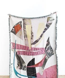 K-apostrophe Practicing Restraint Upcycled Throw Blanket Home Goods