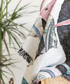 K-apostrophe Practicing Restraint Upcycled Throw Blanket Home Goods