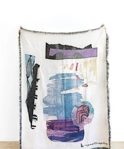 K-apostrophe Residual Upcycled Throw Blanket