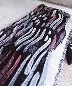 K-apostrophe Santa Ana Winds Upcycled Throw Blanket