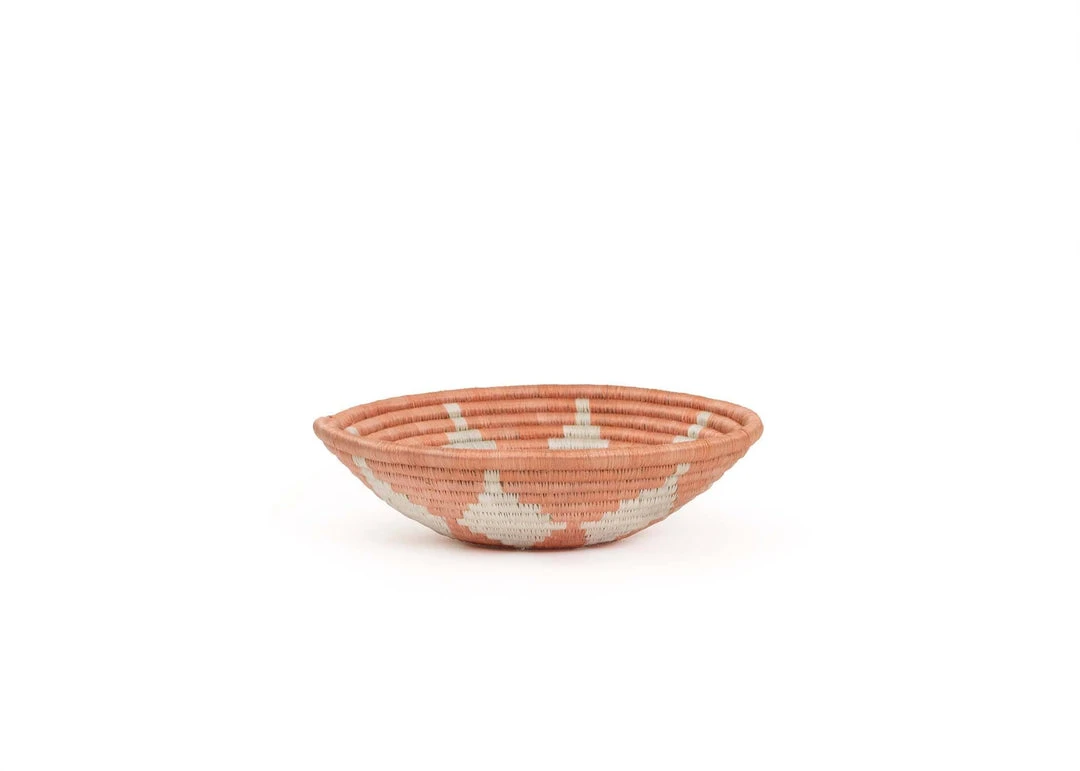 KAZI Medium Apricot Hope Round Basket KAZI Medium Apricot Hope Round Basket