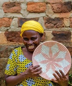 KAZI Medium Apricot Hope Round Basket 4 KAZI Medium Apricot Hope Round Basket