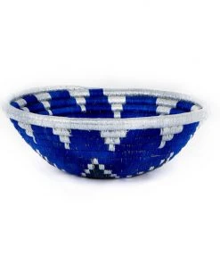 KAZI Home Goods Navy Blue Round Basket