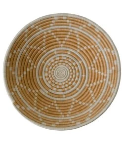 KAZI Home Goods Apricot Burst Large Round Basket