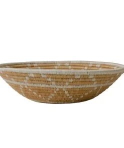 KAZI Home Goods Apricot Burst Large Round Basket