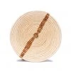 KAZI Large Banana Bark Striped Round Basket