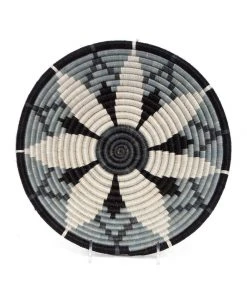 KAZI Home Goods Large Slate Hope Round Basket