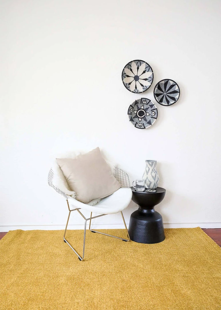 KAZI Home Goods Large Slate Hope Round Basket KAZI Home Goods Large Slate Hope Round Basket