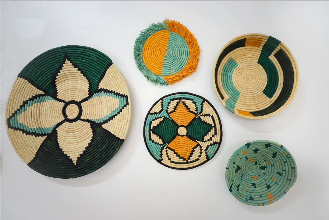 KAZI Home Goods Small Bermuda Fringed Wall Disc I KAZI Home Goods Small Bermuda Fringed Wall Disc I