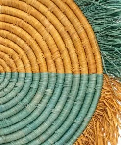 KAZI Home Goods Small Bermuda Fringed Wall Disc I 3 KAZI Home Goods Small Bermuda Fringed Wall Disc I