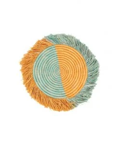 KAZI Home Goods Small Bermuda Fringed Wall Disc I
