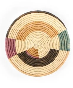 KAZI Jumbo Lilac + Neutrals Round Basket Home Goods