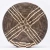 KAZI Home Goods Large Cocoa Sanaa Woven Wall Plate