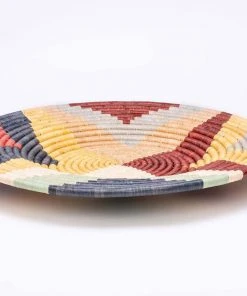 KAZI Home Goods Large Mod Annette Woven Wall Plate 1 KAZI Home Goods Large Mod Annette Woven Wall Plate