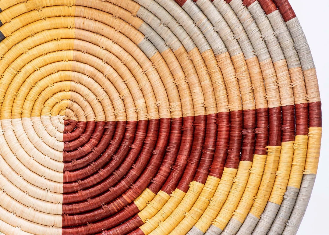 KAZI Home Goods Large Mod Annette Woven Wall Plate KAZI Home Goods Large Mod Annette Woven Wall Plate