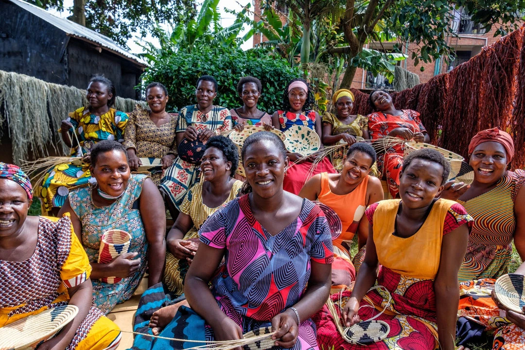 KAZI Home Goods Large Mod Annette Woven Wall Plate KAZI Home Goods Large Mod Annette Woven Wall Plate