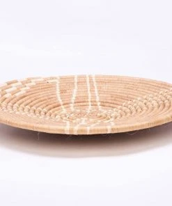 KAZI Large Tan Sanaa Woven Wall Plate Home Goods