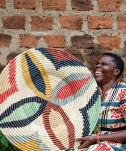 KAZI Home Goods Extra Large Mod Annette Woven Wall Plate