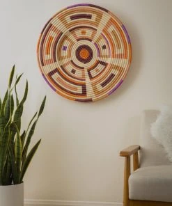 KAZI Home Goods Extra Large Mora Woven Wall Plate