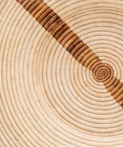 KAZI Staff Favorites Jumbo Banana Leaf Stripe Wall Plate