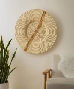 KAZI Staff Favorites Jumbo Banana Leaf Stripe Wall Plate