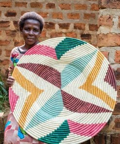 KAZI Home Goods Jumbo Vivid Margot Woven Wall Plate