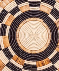 KAZI Oversized Midnight Woven Wall Plate