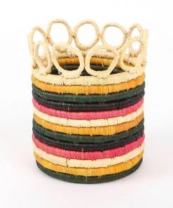 KAZI Home Goods Small Mod Rainbow Hooped Planter