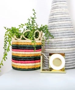 KAZI Home Goods Small Mod Rainbow Hooped Planter