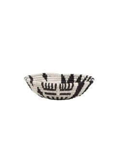 KAZI Small Black + White Fani Round Basket Home Goods 10 KAZI Small Black + White Fani Round Basket Home Goods