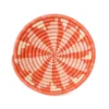 KAZI Small Coral Virunga Round Basket Home Goods