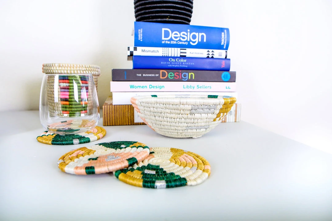 KAZI Small Floret Mtoto Round Basket Home Goods KAZI Small Floret Mtoto Round Basket Home Goods