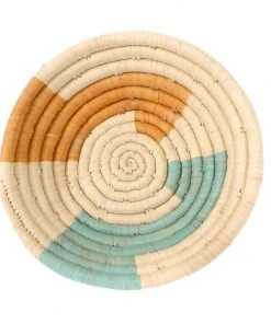 KAZI Home Goods Small Mist Msanii Round Basket