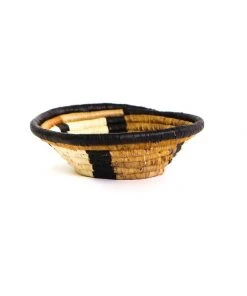 KAZI Home Goods Small Repulika Brown Round Basket