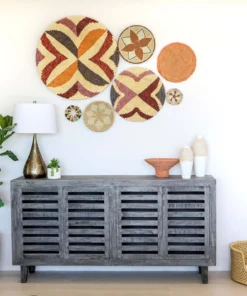 KAZI Small Soothing Sands Nyota Round Basket 2 KAZI Small Soothing Sands Nyota Round Basket