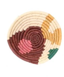 KAZI Home Goods Small Vivid Sukari Round Basket