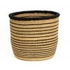 KAZI Large Striped Black Grass Planter