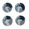 KAZI Abstract Blue Coaster Set Home Goods