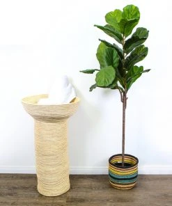 KAZI Extra Tall All Natural Pedestal Basket