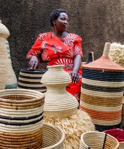 KAZI Home Goods All Natural Ngamia Floor Basket