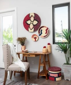 KAZI Home Goods Amelia Burgundy Plate II