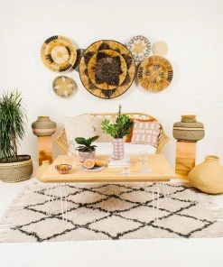 KAZI Home Goods Banana Bark And Raffia Jumbo Wall Bowl 3 KAZI Home Goods Banana Bark And Raffia Jumbo Wall Bowl